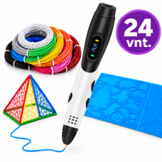 3D rašiklių kūrybos rinkinys klasei – 24 vnt.